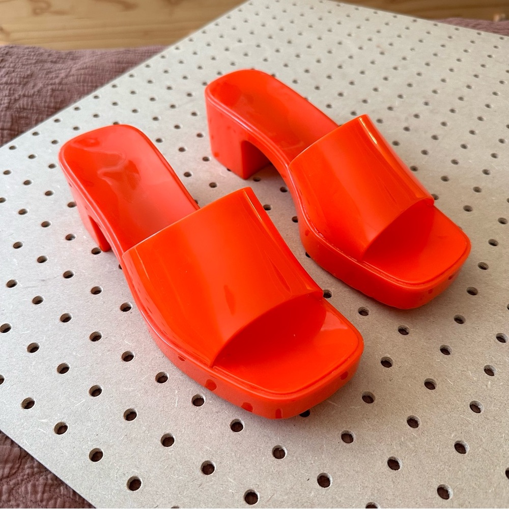 UO Orange Jelly Mule